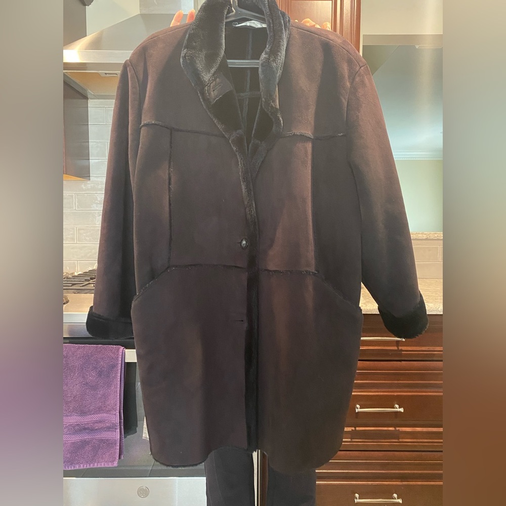 Jones New York faux shearling coat